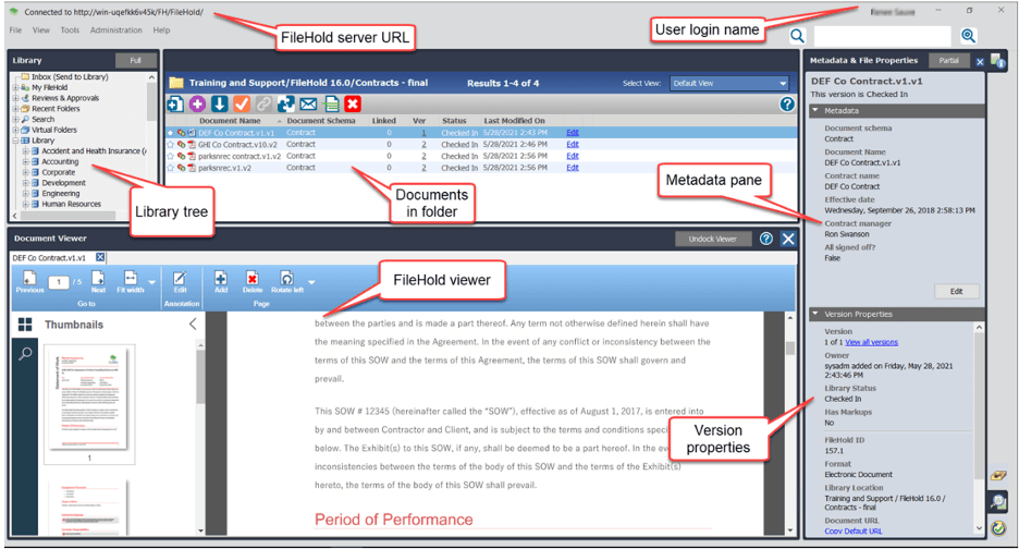 FileHold desktop app