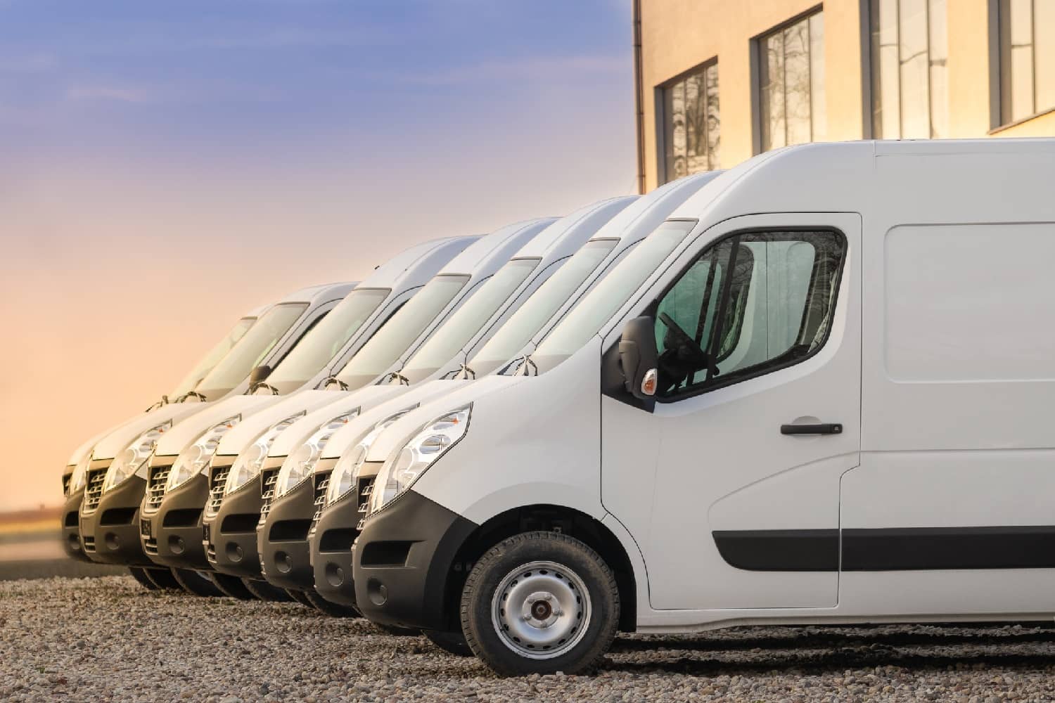 Commercial delivery vans