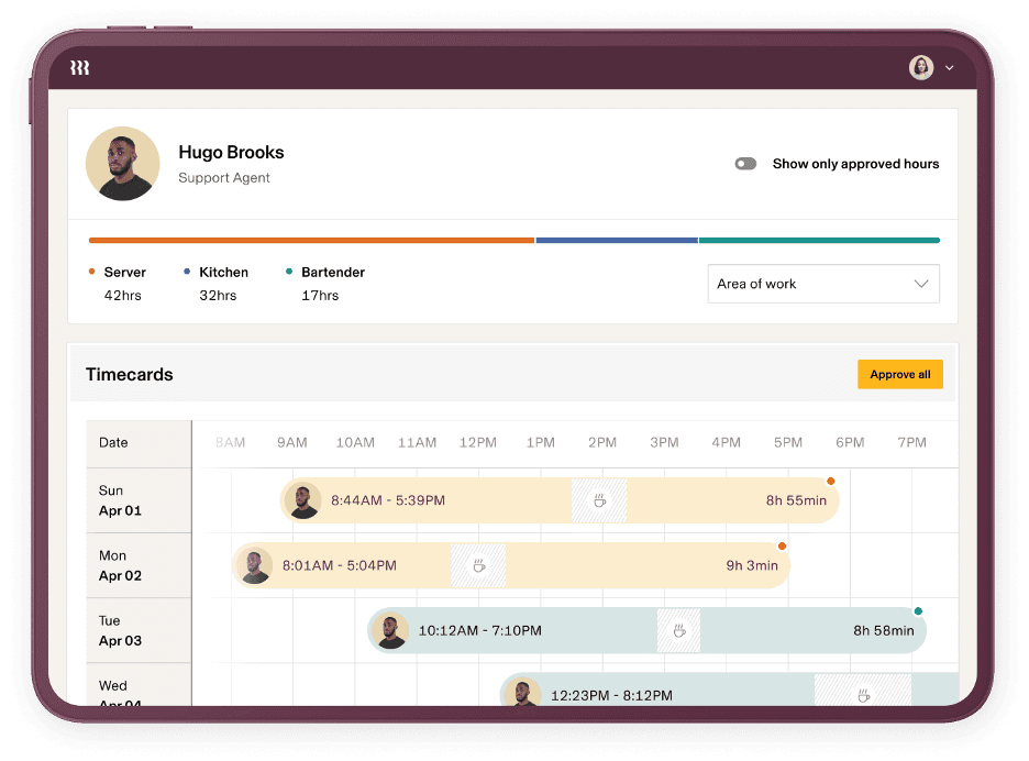 Tracking employee hours with Rippling