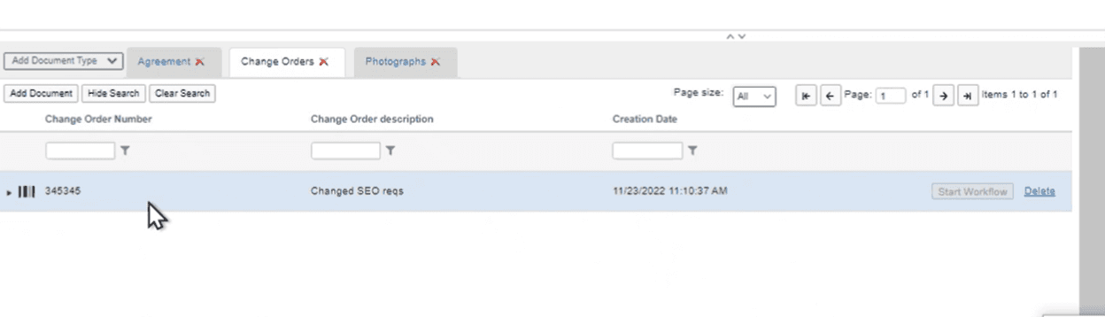 DocuPhase search function