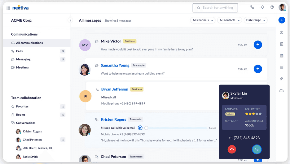 Nextiva platform