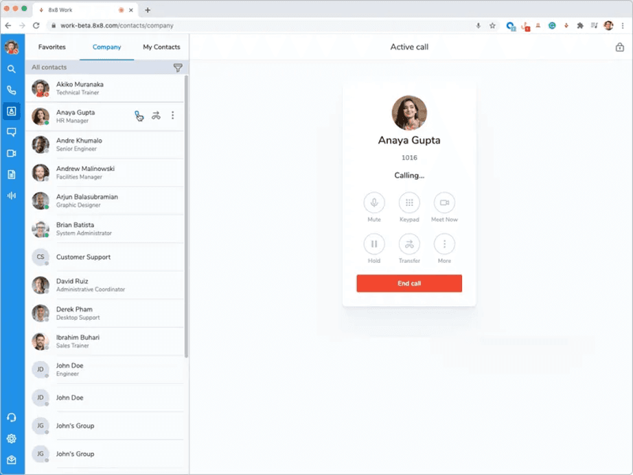 8x8 Work app