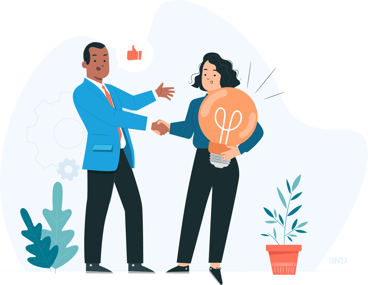 graphic of businesspeople shaking hands