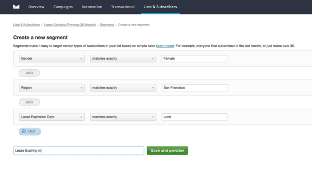 Campaign Monitor segments