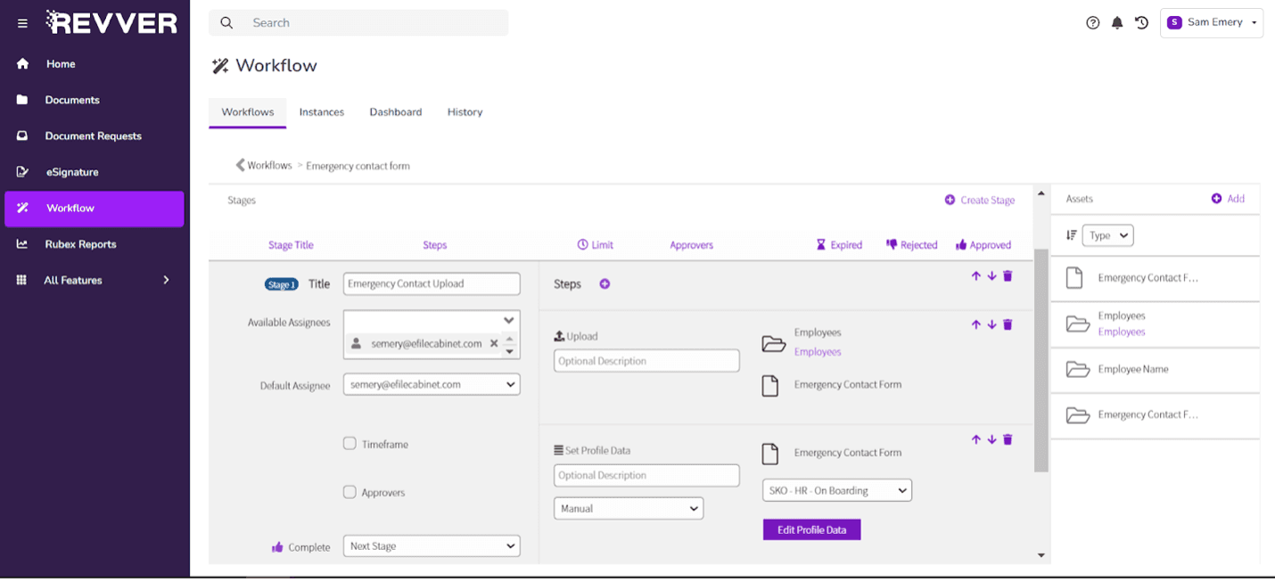 Revver workflow creation tools