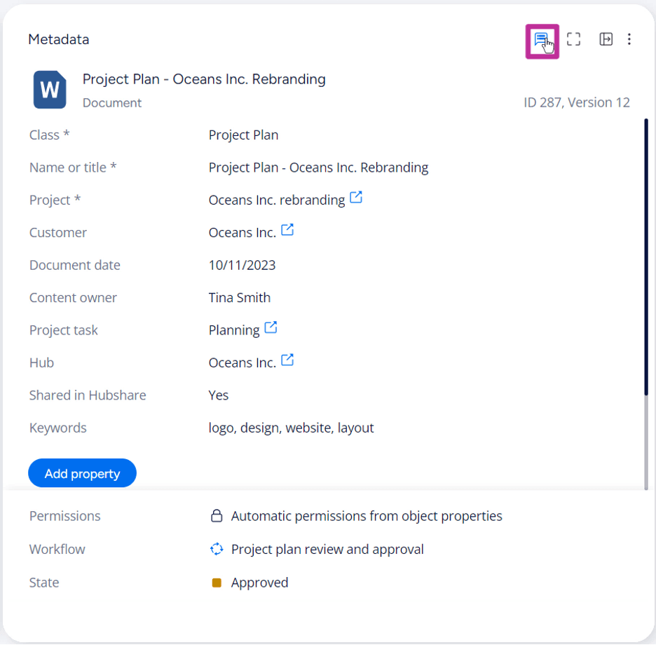 M-Files metadata