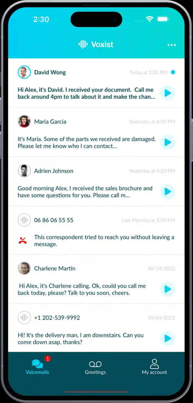 Voxist Voicemail
