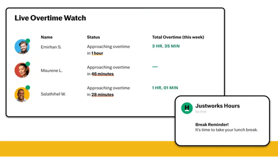Justworks time tracking