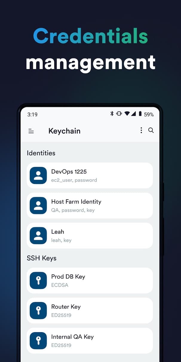 Termius app