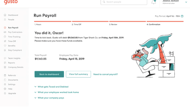 Gusto payroll