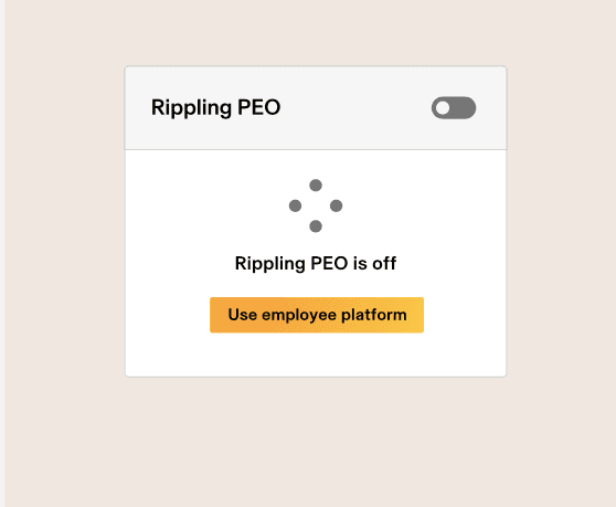 Rippling PEO off switch