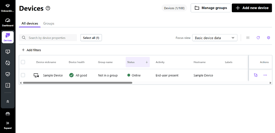 LogMeIn Resolve device management