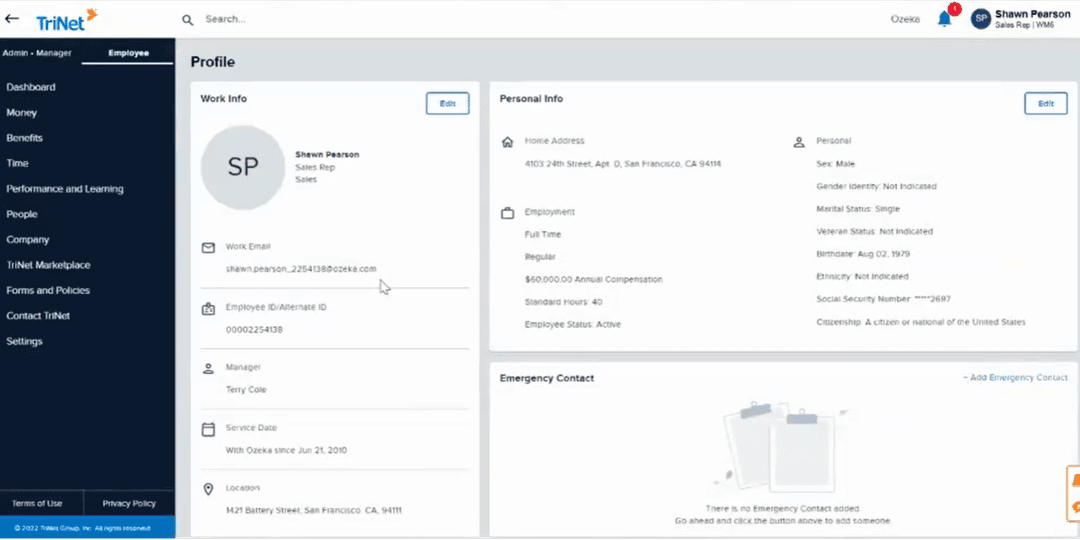 TriNet platform