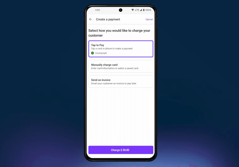 Stripe Tap to Pay feature
