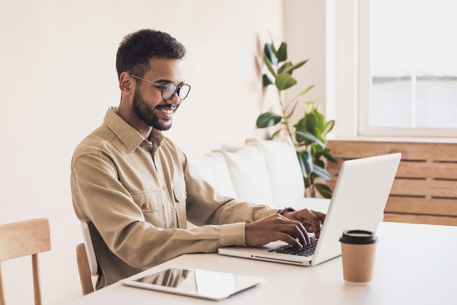 freelancer using a laptop