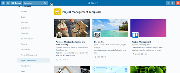 Trello templates