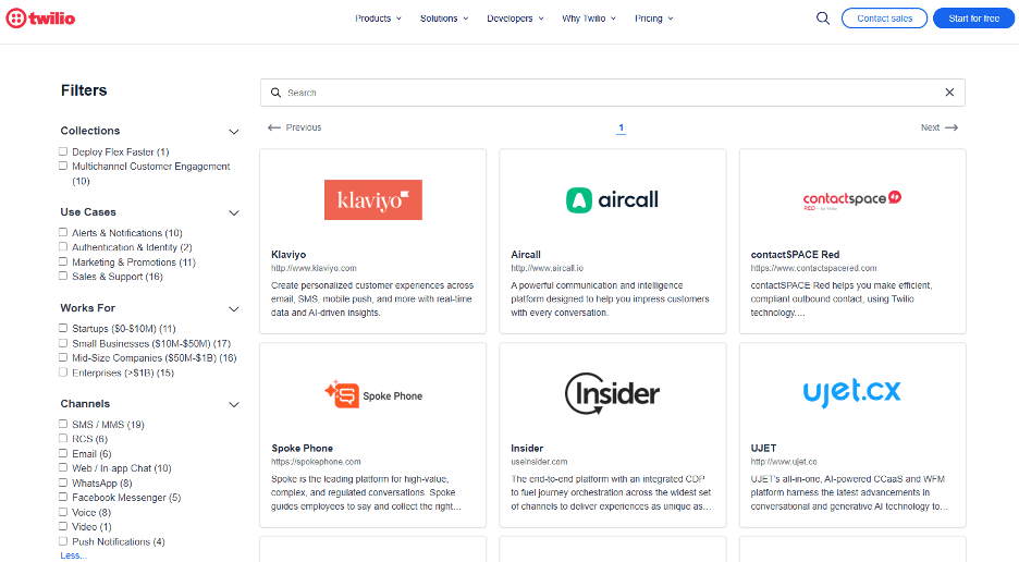 Twilio Marketplace