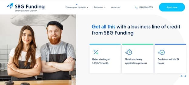 SBG Funding line of credit
