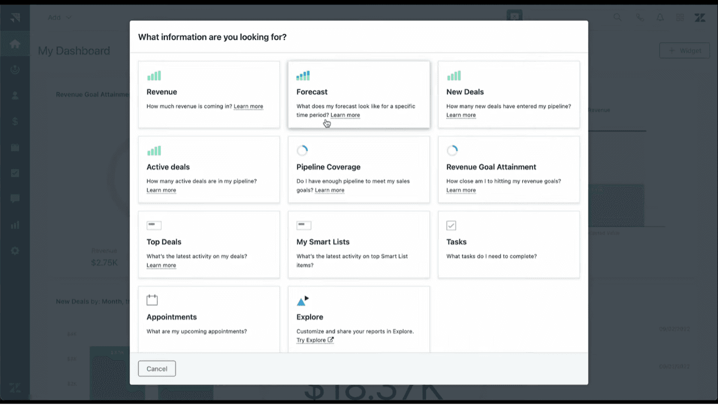 Zendesk custom dashboard