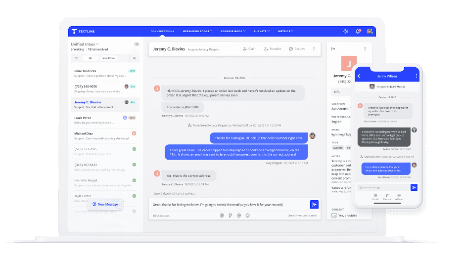 Textline messaging
