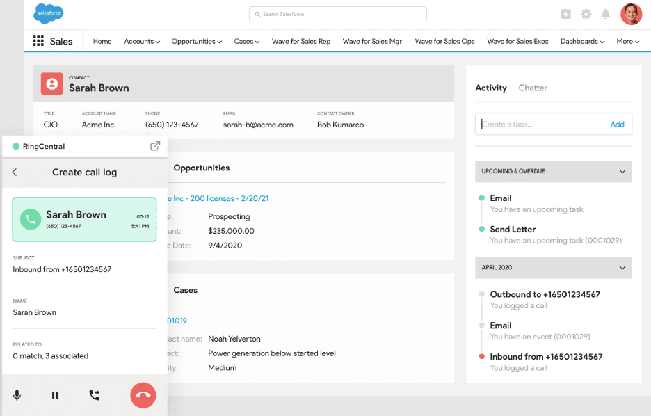 RingCentral integrations