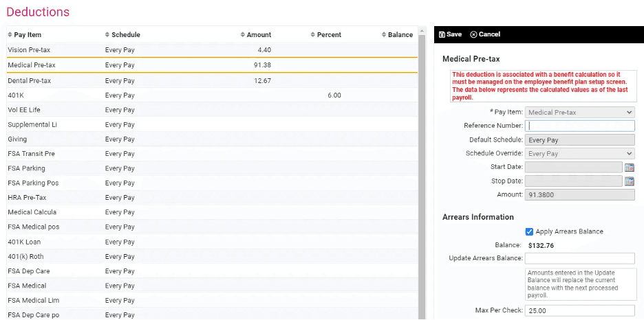 isolved automatic payroll deductions