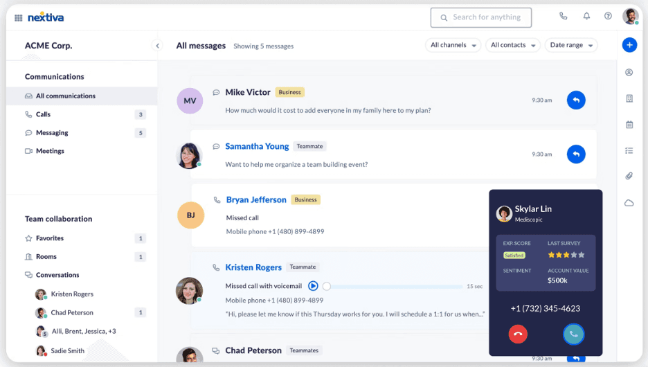 Nextiva platform