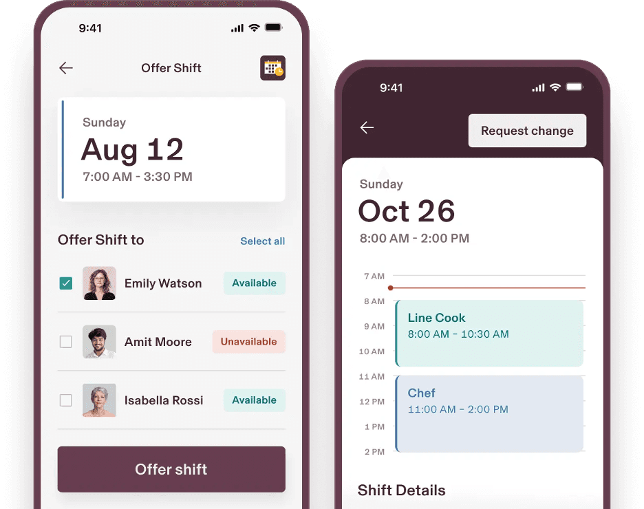 Rippling mobile-friendly onboarding and scheduling
