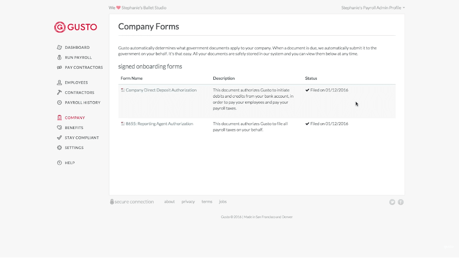 Gusto asset library
