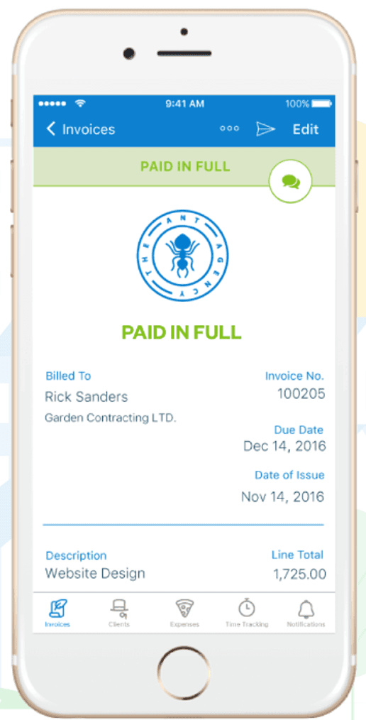 Freshbooks invoices