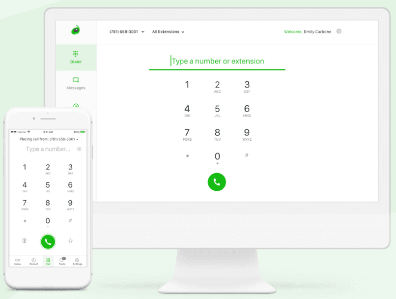 Grasshopper's interface on a desktop and mobile device