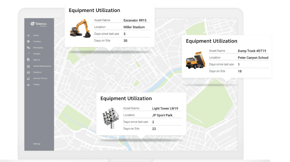 Teletrac Navman dashboard