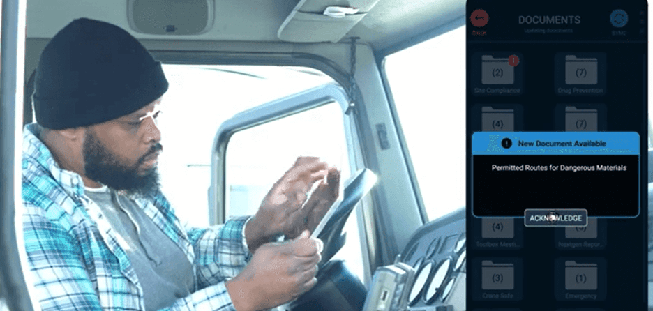 Teletrac Navman driver app