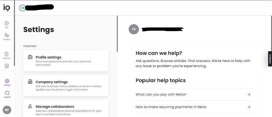 Melio contact tool