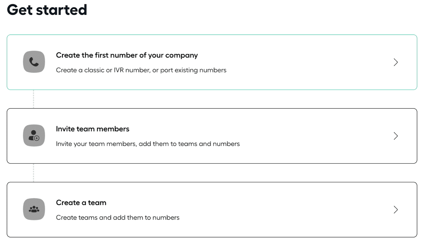Aircall new phone number