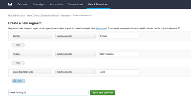 Campaign Monitor segments