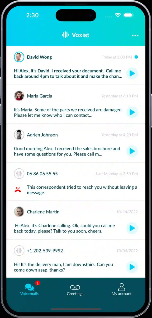 Voxist Voicemail