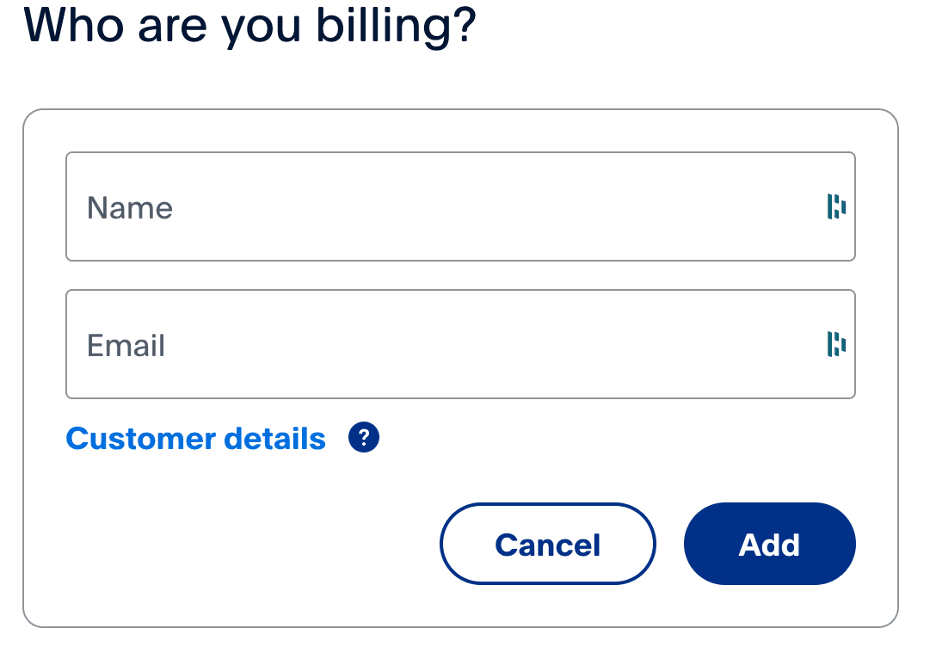 Paypal billing