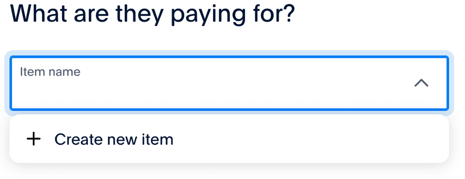 Paypal creating a new item