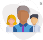 graphic of three faceless silhouettes