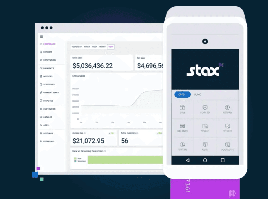 Stax Pay dashboard