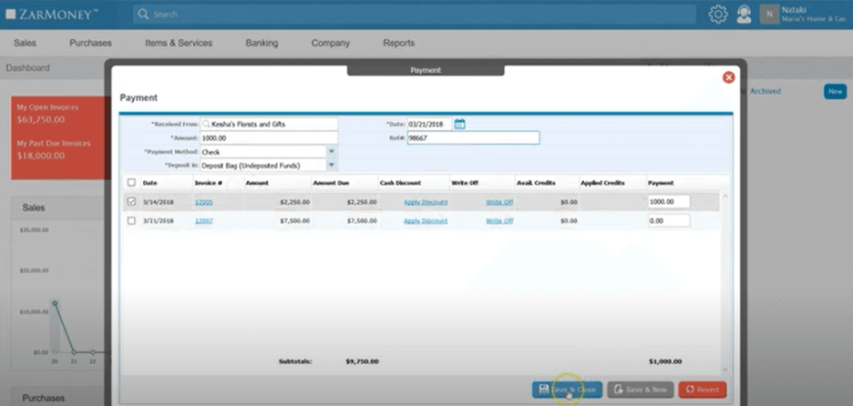 ZarMoney payment tracking