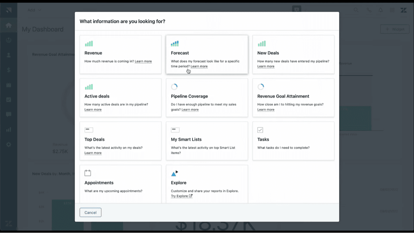 Zendesk custom dashboard