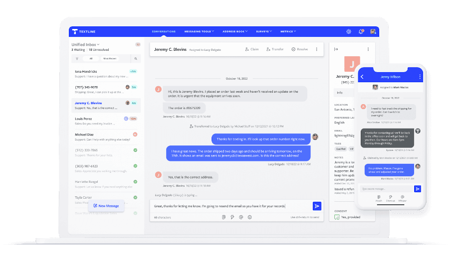 Textline messaging