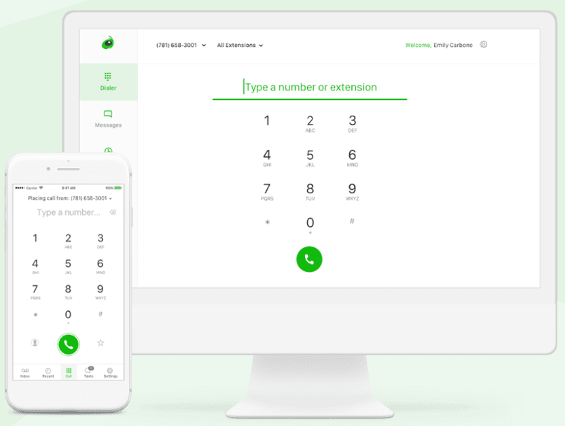 Grasshopper's interface on a desktop and mobile device