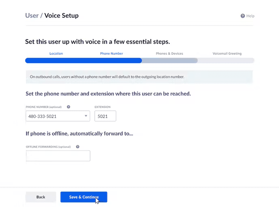 Nextiva setup wizard
