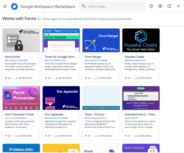 Google Workspace Marketplace