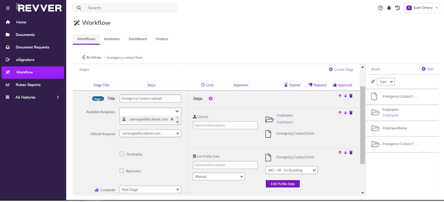 Revver workflow creation tools