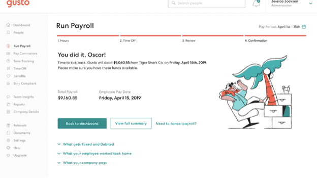 Gusto payroll