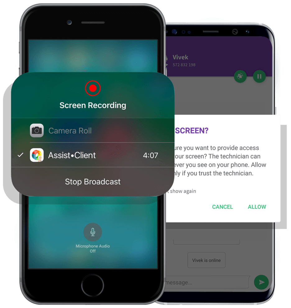 Zoho Assist record mobile sessions
